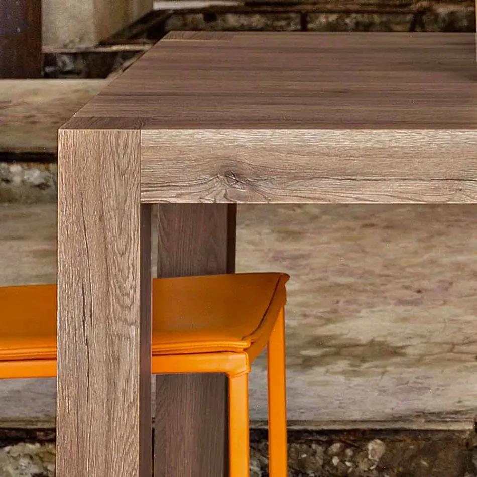 Ausziehbarer Tisch bis zu 300 cm modernes Design in Oky Melamin Viadurini