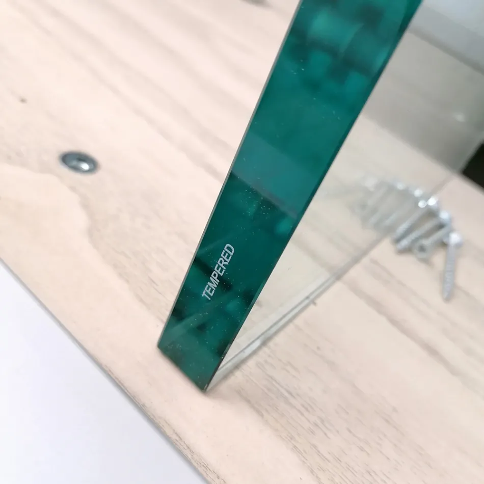 Ausziehbarer Tisch bis 300 cm aus furniertem Holz und Glas – Tear Viadurini