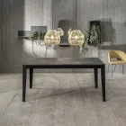 Ausziehbarer Tisch bis zu 316 cm in Melamin und Metallgestell – Weihrauch Viadurini