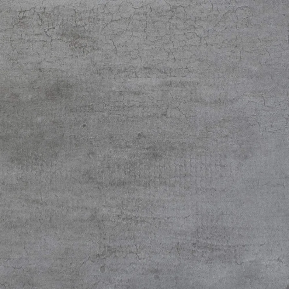 Ausziehbarer Tisch aus Melaminholz und anthrazitfarbener Eisenunterplatte – Sassone Viadurini