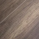 Ausziehbarer Tisch aus Melaminholz und anthrazitfarbener Eisenunterplatte – Sassone Viadurini