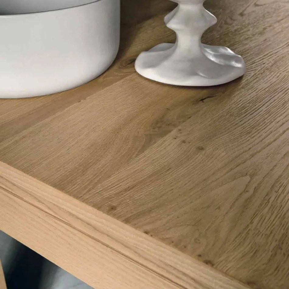 Ausziehbarer Eichenholztisch Made in Italy - Sondrio Viadurini