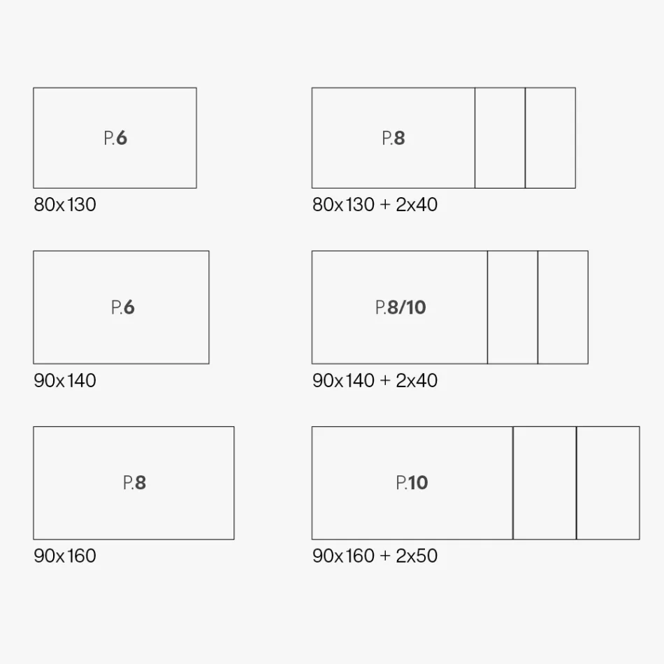 Ausziehbarer Tisch aus Glaskeramik und Metallgestell in verschiedenen Ausführungen - Ariel Viadurini