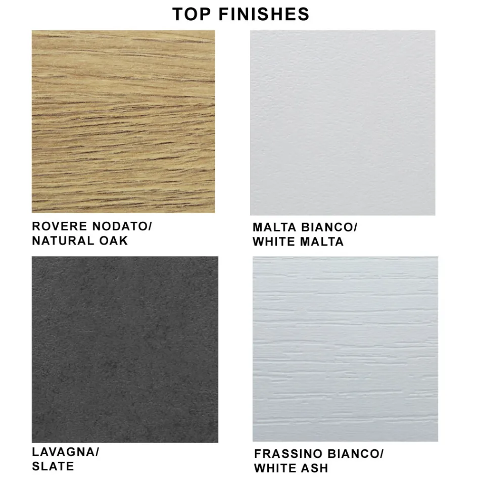 Moderner ausziehbarer Tisch mit laminierter Holzplatte, hergestellt in Italien – Settimmio Viadurini