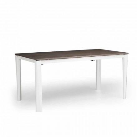 Moderner ausziehbarer Tisch aus weißer Esche made in Italy, Medicina Viadurini