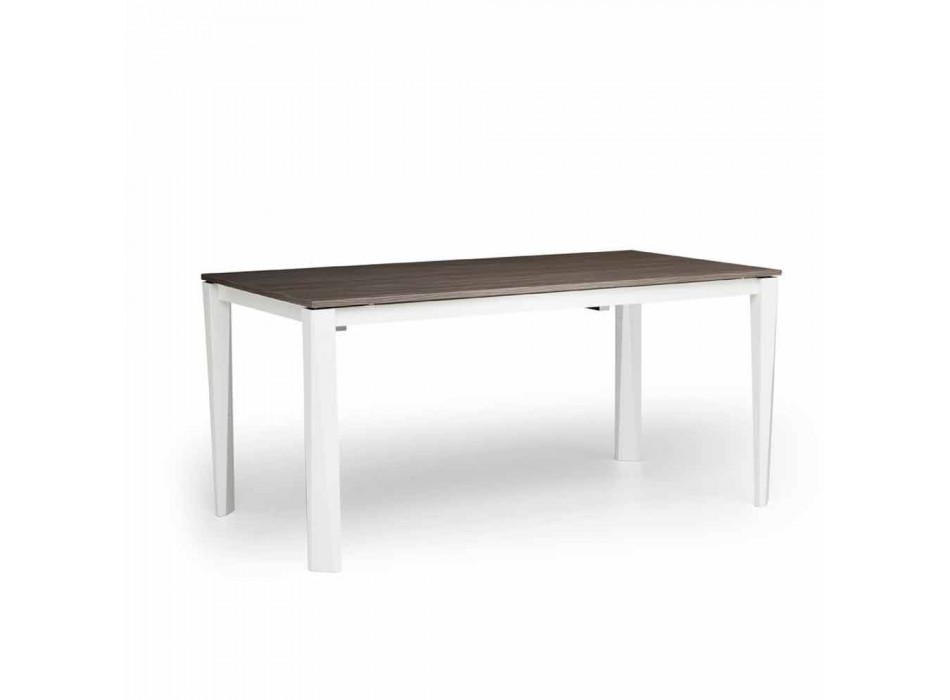 Moderner ausziehbarer Tisch aus weißer Esche made in Italy, Medicina Viadurini