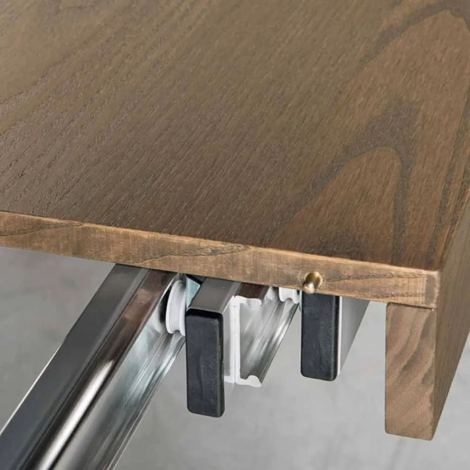 Moderner ausziehbarer Tisch aus Eschenholz hergestellt in Italien Parre Viadurini