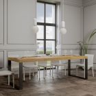 Moderner ausziehbarer Tisch aus Melaminholz, hergestellt in Italien – Badesi Viadurini