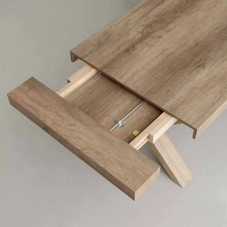 Ausziehtisch Moderne Melamin und MDF Denver Viadurini