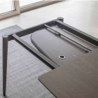 Ausziehbarer Esstisch aus furniertem Holz bis 170 cm - Nutello Viadurini