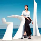 Design-Außentisch H 100 cm aus Polyethylen, Wing Vondom Viadurini