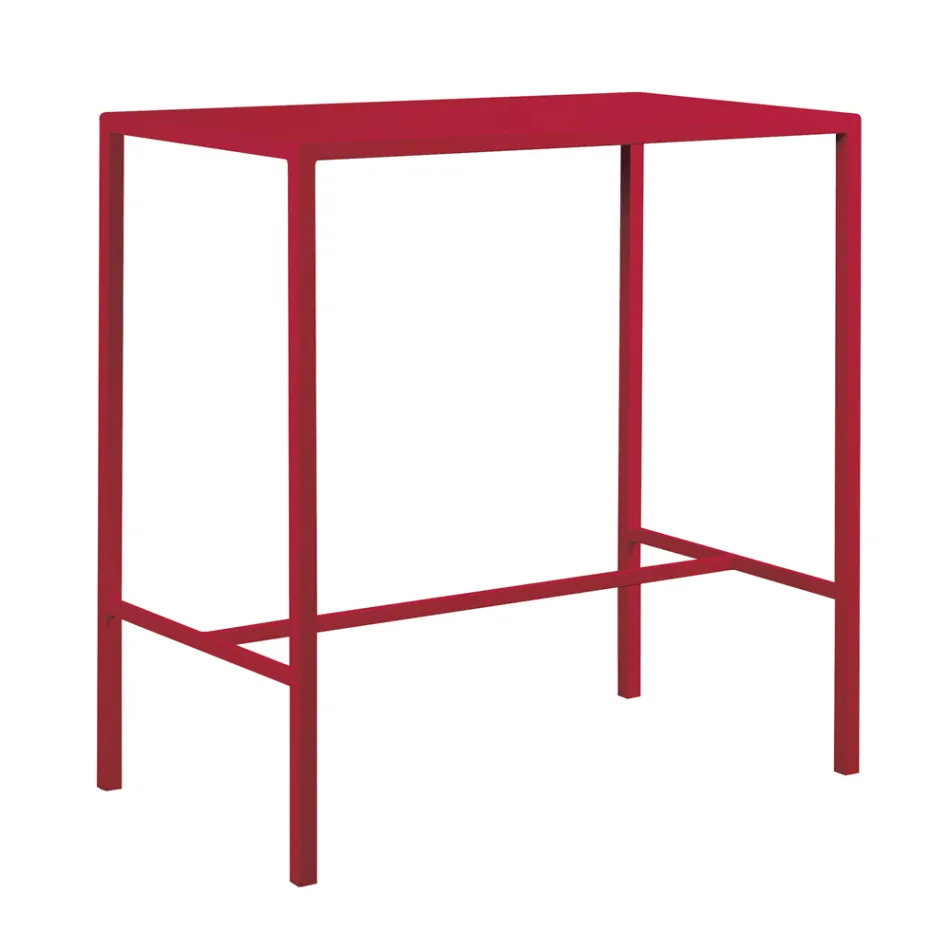 Garten-Hochtisch aus verzinktem Stahl Made in Italy - Vesna Viadurini