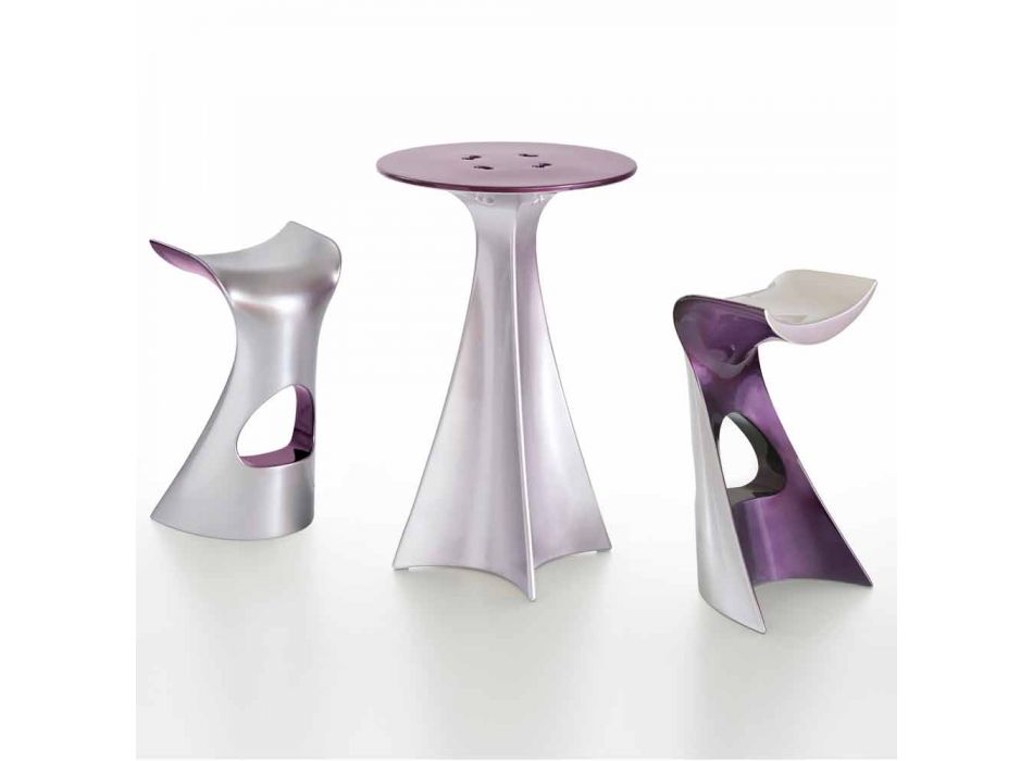 Hoher Tisch in modernem Design aus Polyethylen - Jet Next by Slide Viadurini