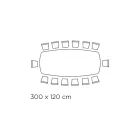 Tisch mit tonnenförmiger Keramikplatte und Stahlsockel Made in Italy - Ezzellino Viadurini