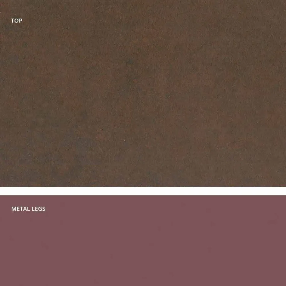 Tisch mit Platte aus italienischer moderner Glaskeramik, Mitia Viadurini