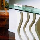 Konsolentisch aus Stein und Glas modernes Design Ciril Viadurini
