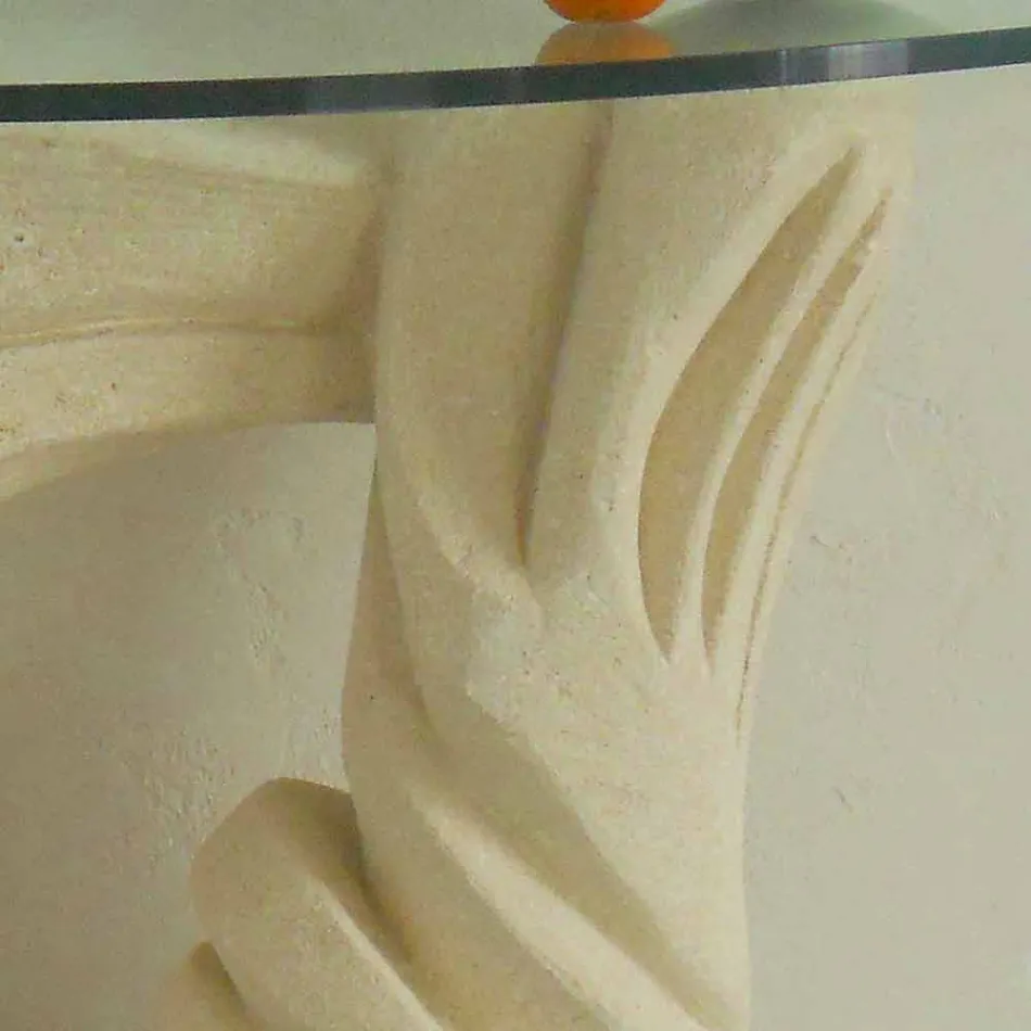 Stein Konsole und Kristall Design Emera Viadurini