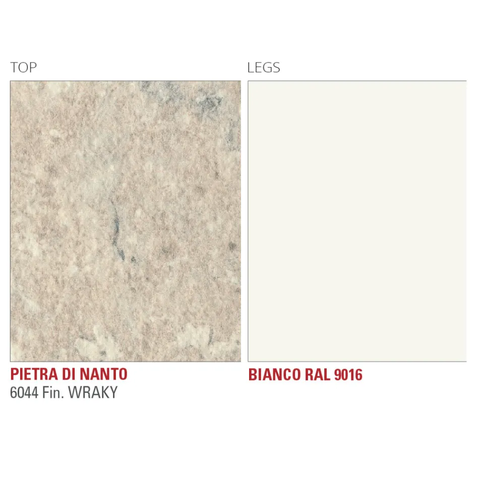 Ausziehbarer Küchentisch bis 240 cm aus edlem HPL, hergestellt in Italien – Jupiter Viadurini