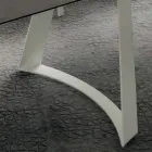 Ausziehbarer Küchentisch Bis zu 280 cm Marmoroptik Made in Italy - Pinocchio Viadurini