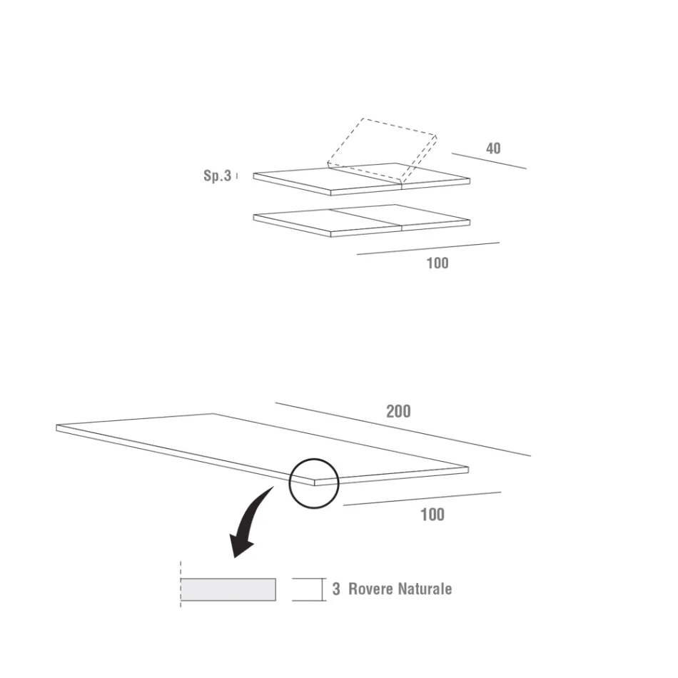 Ausziehbarer Küchentisch Bis zu 280 cm aus Holz Made in Italy - Carlino Viadurini
