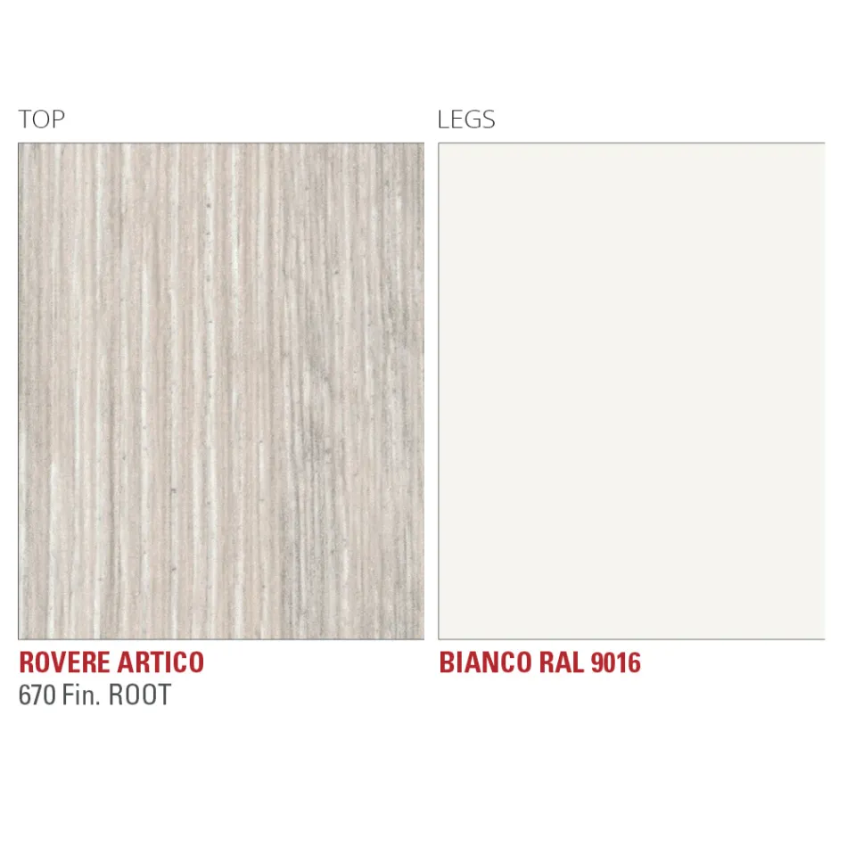 Küchentisch aus HPL mit edlem Made in Italy-Metallgestell – Pinocchio Viadurini