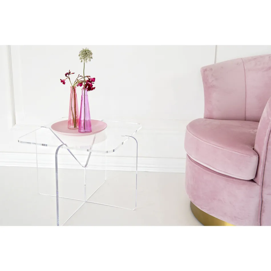 Design Couchtisch aus transparentem oder geräuchertem Plexiglas - Draco Viadurini