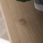 Feststehender Küchentisch aus Metall und Holzplatte Made in Italy - Bastiano Viadurini