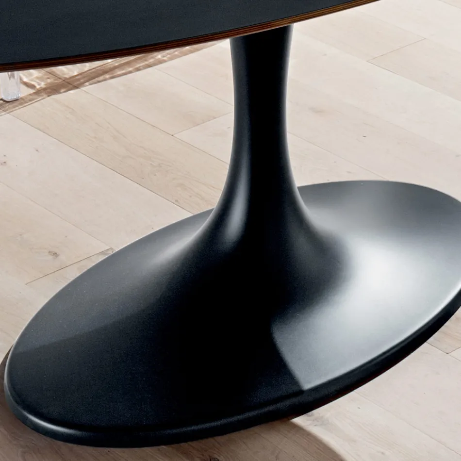 Küchentisch aus Fenix und lackiertem Kunstmarmor, hergestellt in Italien – Brontolo Viadurini