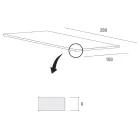 Küchentisch aus Holz und Metall, hergestellt in Italien, hohe Qualität – Dotto Viadurini