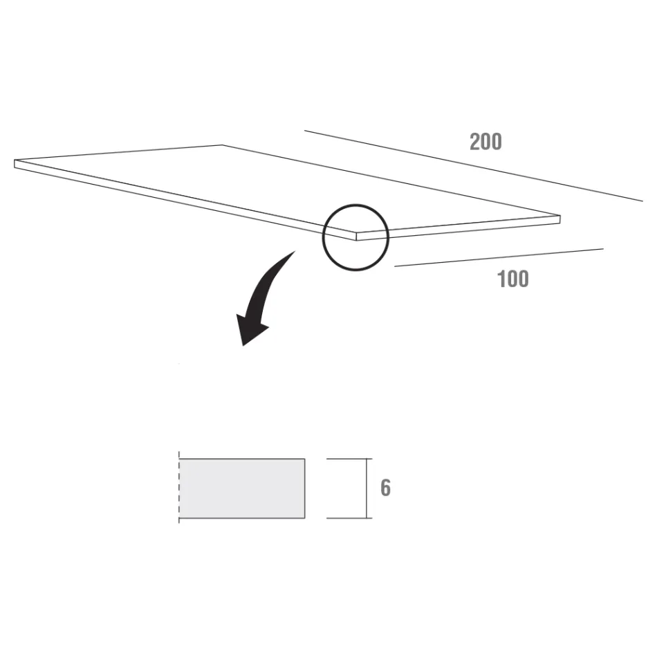 Küchentisch aus Holz und Metall, hergestellt in Italien, hohe Qualität – Dotto Viadurini