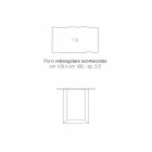 Küchentisch aus Massivholz und Metall made in Italy, Flora Viadurini