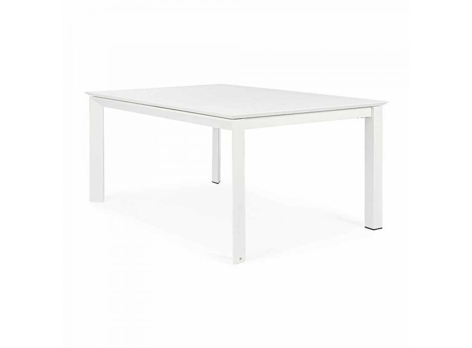 Ausziehbarer Tisch im Freien Bis zu 160 cm in Aluminium Homemotion - Andries