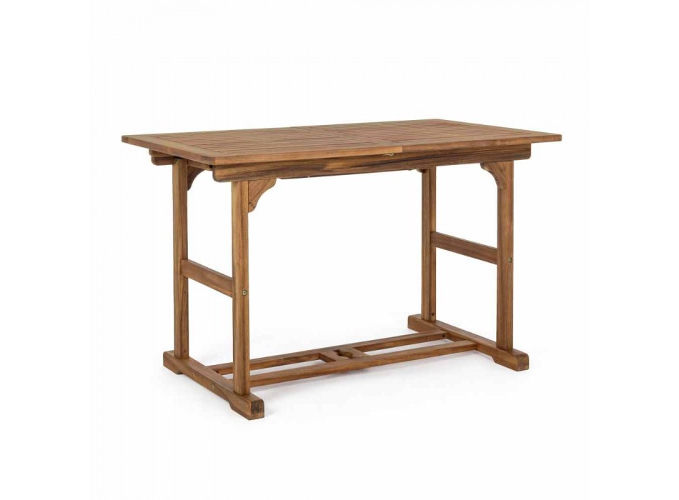 Ausziehbarer Tisch im Freien Bis zu 160 cm in Akazienholz - Wolke Viadurini