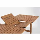 Ausziehbarer Tisch im Freien Bis zu 160 cm in Akazienholz - Wolke Viadurini