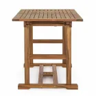 Ausziehbarer Tisch im Freien Bis zu 160 cm in Akazienholz - Wolke Viadurini