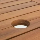 Ausziehbarer Tisch im Freien Bis zu 160 cm in Akazienholz - Wolke Viadurini