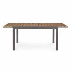 Ausziehbarer Tisch im Freien Bis zu 200 cm mit Platte aus Teakholz - Bobel-Finish Viadurini