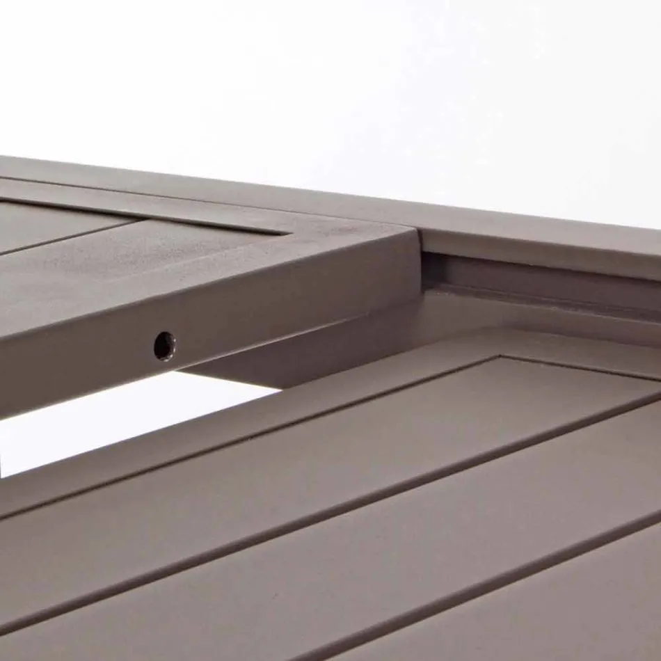 Ausziehbarer Outdoor-Tisch bis 240 cm in Aluminium, Homemotion - Arold Viadurini
