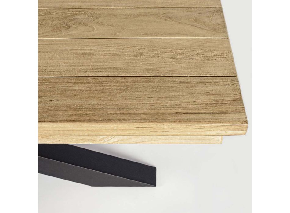 Ausziehbarer Tisch im Freien Bis zu 300 cm in Teak Homemotion - Selenia Viadurini