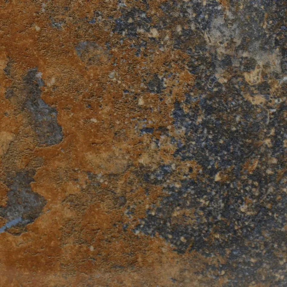 Gartentisch mit Holzsockel und Keramikplatte Thunderstorm - Infinity Viadurini