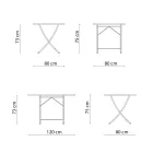 Gartentisch aus verzinktem Stahl Made in Italy - Blair Viadurini