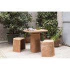 Quadratischer Terrakotta-Tisch im Freien 70x70 cm Made in Italy - Yulia Viadurini