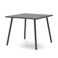 Quadratischer Gartentisch aus verzinktem Stahl Made in Italy - Elvia