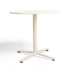 Runder Tisch für draußen Durchmesser 75 cm in Beige Aluminium - Brisea Viadurini