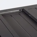 Ausziehbarer Gartentisch bis 240 cm in weißem oder taupefarbenem Aluminium – Franz Viadurini