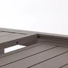 Ausziehbarer Gartentisch bis 240 cm in weißem oder taupefarbenem Aluminium – Franz Viadurini