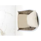 Gartentisch mit 4 Stühlen aus Aluminium und Flechten - Artes Viadurini