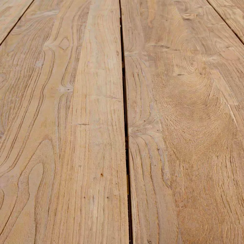 Gartentisch mit Platte aus Teakholz von Homemotion - Cowen Design Viadurini