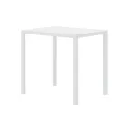 Rechteckiger Gartentisch aus verzinktem Stahl Made in Italy - Azul Viadurini