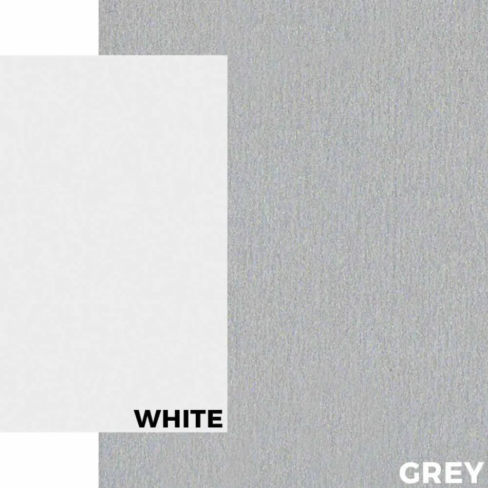 Gartentisch in modernem Design aus weißem Aluminium und Laminat - Oceania2 Viadurini